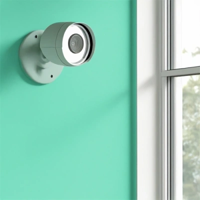 Milwaukee vivint camera facing a window
